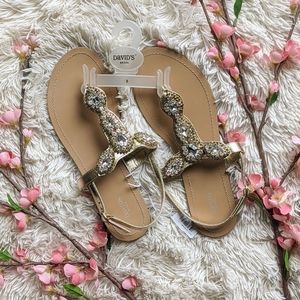 David's Bridal Bling Bridal Sandals